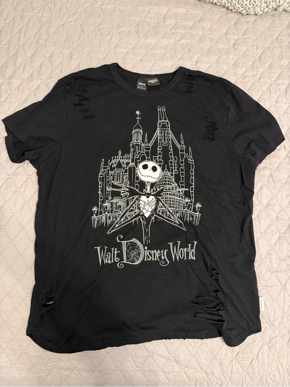 Disney Black Jack Skellington Walt Disney World Graphic Tee - Size XL